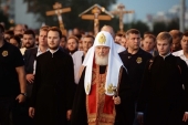 Святіший Патріарх Кирил очолив стотисячний хресний хід від Храму на Крові в Єкатеринбурзі до монастиря на Ганіній Ямі