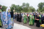 В Красноярске освящен храм, построенный в память о военнослужащих, погибших при восстановлении конституционного порядка на Северном Кавказе