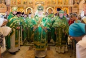 Патриарший экзарх всея Беларуси возглавил престольные торжества в Серафимовском приходе города Минска