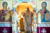 Președintele Departamentului Sinodal pentru mănăstiri și monahism a condus sărbătorirea aniversării a 150 de ani a schitului cu hramul „Sfântul Prooroc Ilie” al Mănăstirii din Valaam