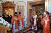 Președintele Departamentului Sinodal pentru mănăstiri și monahism a condus solemnitățile cu prilejul sărbătorii hramului la Mănăstirea „Sfinții Boris și Gleb” din Anosino