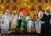 Vizita Patriarhului la Eparhia de Naryan-Mar. Dumnezeiasca Liturghie în catedrala „Arătarea Domnului” din Naryan-Mar