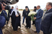 Vizita Patriarhului la Solovki. Sosirea