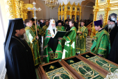 Vizita Patriarhului ls Solovki. Sosirea la Mănăstirea din Solovki. Luarea cunoștnță de mersul lucrărilor de restaurare la așezământul monahal. Ședința grupului de lucru în problemele dezvoltării arhipelagului Solovki