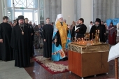 Arhiereii și clerul Mitropoliei de Kursk au luat parte la acțiunile cu prilejul aniversării a 25 de ani de la bătălia de la Kursk