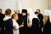 Sanctitatea Sa Patriarhul Chiril a vizitat la Academia de teologie din Sankt-Petersbur serata comemorativă dedicată aniversării a 40 de ani din ziua decesului mitropolitului Nicodim (Rotov)