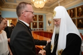 Patriarch Kirill meets with a delegation of the Evangelical Lutheran Church of Finland