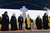 Святіший Патріарх Кирил заклав храм великомучениці Варвари в Норильську