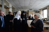 Патриарший визит в Красноярскую митрополию. Посещение социального центра «Лествица» в Норильске