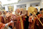 Предстоятель Руської Церкви освятив храм Новомучеників і сповідників Церкви Руської в Норильську