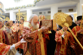 Vizita Patriarhului la Mitropolia de Krasnoiarsk. Sfințirea bisericii cu hramul „Noii Mucenici și Mărturisitori ai Bisericii Ruse” din Norilsk