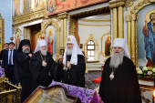 Vizita Patriarhului la Mitropolia de Kuban. Vizitarea bisericii „Arhanghelul Mihail, Arhistrategul lui Dumnezeu” din Eysk
