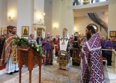 Președintele Departamentului Sinodal pentru mănăstiri și monahism a condus sărbătorirea hramului la Mănăstirea stavropighială „Înâlțarea Sfintei Cruci - Icoana Maicii Domnului de Ierusalim”