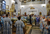 Vizita Patriarhului în Republica Belarus. Privegherea în catedrala episcopală „Sfântul Duh” din Minsk