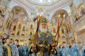 У свято Покрова Пресвятої Богородиці Святіший Патріарх Кирил звершив чин великого освячення храму-пам'ятника на честь Всіх святих у Мінську