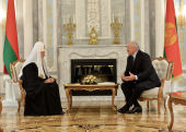Відбулася зустріч Святішого Патріарха Кирила з Президентом Республіки Білорусь О.Г. Лукашенком