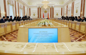 Members of the Holy Synod meet with President Lukashenko of Belarus