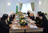 His Holiness Patriarch Kirill presides the first in history session of the Holy Synod of the Russian Orthodox Church held in Minsk