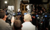 Голова ВЗЦЗ виступив на брифінгу для журналістів після закінчення засідання Священного Синоду Руської Православної Церкви в Мінську