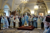 De sărbătoarea Icoanei Maicii Domnului de Iveria Sanctitatea Sa Patriarhul Chiril a săvârșit Dumnezieasca Liturghie la Mănăstirea Novodevici, or. Moscova