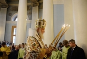 Sanctitatea Sa Patriarhul Chiril a săvârșit Dumnezeiasca Liturghie la biserica cu hramul în cinstea Icoanei Maicii Domnului „Bucuria tuturor celor scârbiți” din strada Bolshaya Ordynka