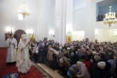Mitropolitul de Krutitsy Iuvenalii a sfințit biserica cu hramul în cinstea Icoanei Maicii Domnului numită „Ierusalimskaya” în orașul Voskresensk din regiunea Moscova