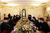 Святейший Патриарх Кирилл встретился с членами Совета лидеров христианских Церквей Ирака