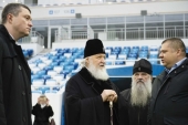 Sanctitatea Sa Patriarhul Chiril a vizitat stadionul „Kaliningrad”
