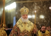 Святіший Патріарх Кирил звершив утреню всеношної в кафедральному соборі Христа Спасителя в Калінінграді