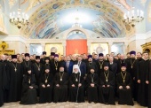 Exarhul Patriarhal al întregii Belarus a condus solemnitățile cu prilejul zilei actului festiv al Academiei de teologie din Minsk