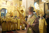 Патріарше служіння в день пам'яті святителя Миколая в Миколо-Угреському монастирі