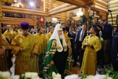 Святіший Патріарх Кирил освятив московський храм Всіх преподобних отців Києво-Печерських у Старих Черьомушках