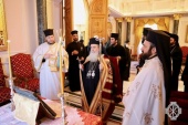 Клирики Русской духовной миссии в Иерусалиме посетили традиционный Рождественский прием в Иерусалимской Патриархии