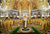 Патриаршее служение в день открытия Международных Рождественских чтений в Храме Христа Спасителя в Москве
