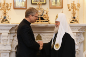 Встреча Святейшего Патриарха Кирилла с генеральным секретарем Всемирного совета церквей