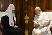 Папа Римский Франциск поздравил Святейшего Патриарха Кирилла с 10-летием интронизации