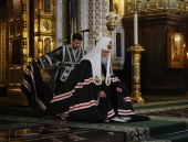 Sanctitatea Sa Patriarhul Chiril a săvârșit Vecernia cu rânduiala Iertării în catedrala „Hristos Mântuitorul”, or. Moscova