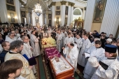 В Александро-Невской лавре состоялось отпевание епископа Царскосельского Маркелла