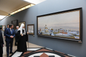 Sanctitatea Sa Patriarhul Chiril a vizitat expoziția „Sfântul Munte și Rusia tainică” din catedrala „Hristos Mântuitorul”