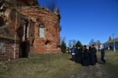 Первое за 100 лет архиерейское богослужение состоялось в возрождаемом Севском Спасо-Преображенском монастыре Брянской епархии