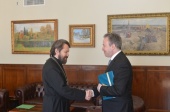 Митрополит Волоколамский Иларион встретился с послом Греции в России