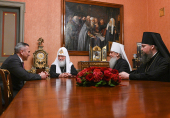 Întâlnirea Sanctității Sale Patriarhul Chiril cu guvernatorul regiunii Tiumen și șeful Mitropoliei de Tobolsk