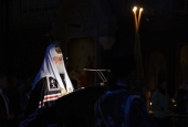 Sanctitatea Sa Patriarhul Chiril a săvârșit Utrenia cu citirea Canonului cel Mare al Cuviosului Andrei Criteanul în catedrala „Hristos Mântuitorul”