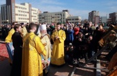 Патриарший наместник Московской епархии совершил освящение креста для Князь-Владимирского храма в подмосковной Балашихе