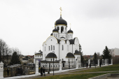 Slujirea Patriarhului în Duminica a 5-a din Postul Mare la biserica „Învierea lui Hristos” din localitatea Voskresenskoe, or. Moscova