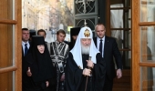 În ajunul Marții din Săptămâna Patimilor Sanctitatea Sa Patriarhul Chiril a luat parte la slujba dumnezeiască de seară la Mănăstirea stavropighială „Sfântul Prooroc Ioan Înaintemergătorul”
