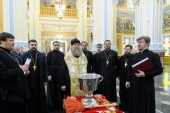 Глава Казахстанского митрополичьего округа совершил малое освящение Вознесенского собора Алма-Аты