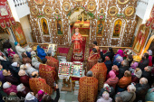 Патриарший экзарх всея Беларуси возглавил престольный праздник минского храма вмч. Георгия Победоносца