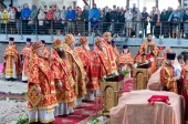 Exarhul Patriarhal al întregii Belarus a condus solemnitățile cu prilejul zilei de pomenire a Sfântului Ierarh Chiril al Turovului