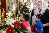 Завершилось пребывание чудотворного Феодоровского образа Божией Матери в столице Казахстана